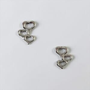 Triple Hearts Small Earrings